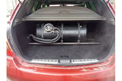 rezervor cilindric de 80 de litri montaj instalatie gpl Nissan Murano